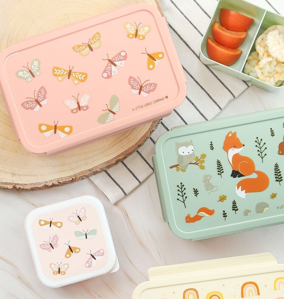 A Little Lovely Company Bento lunchbox Vlinders A Little Lovely Company Bento lunchbox Vlinders