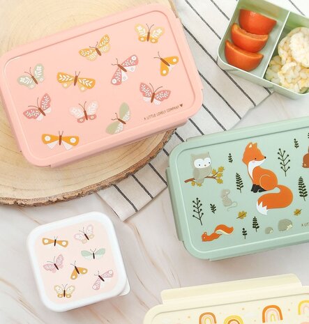 A Little Lovely Company Bento lunchbox Vlinders A Little Lovely Company Bento lunchbox Vlinders