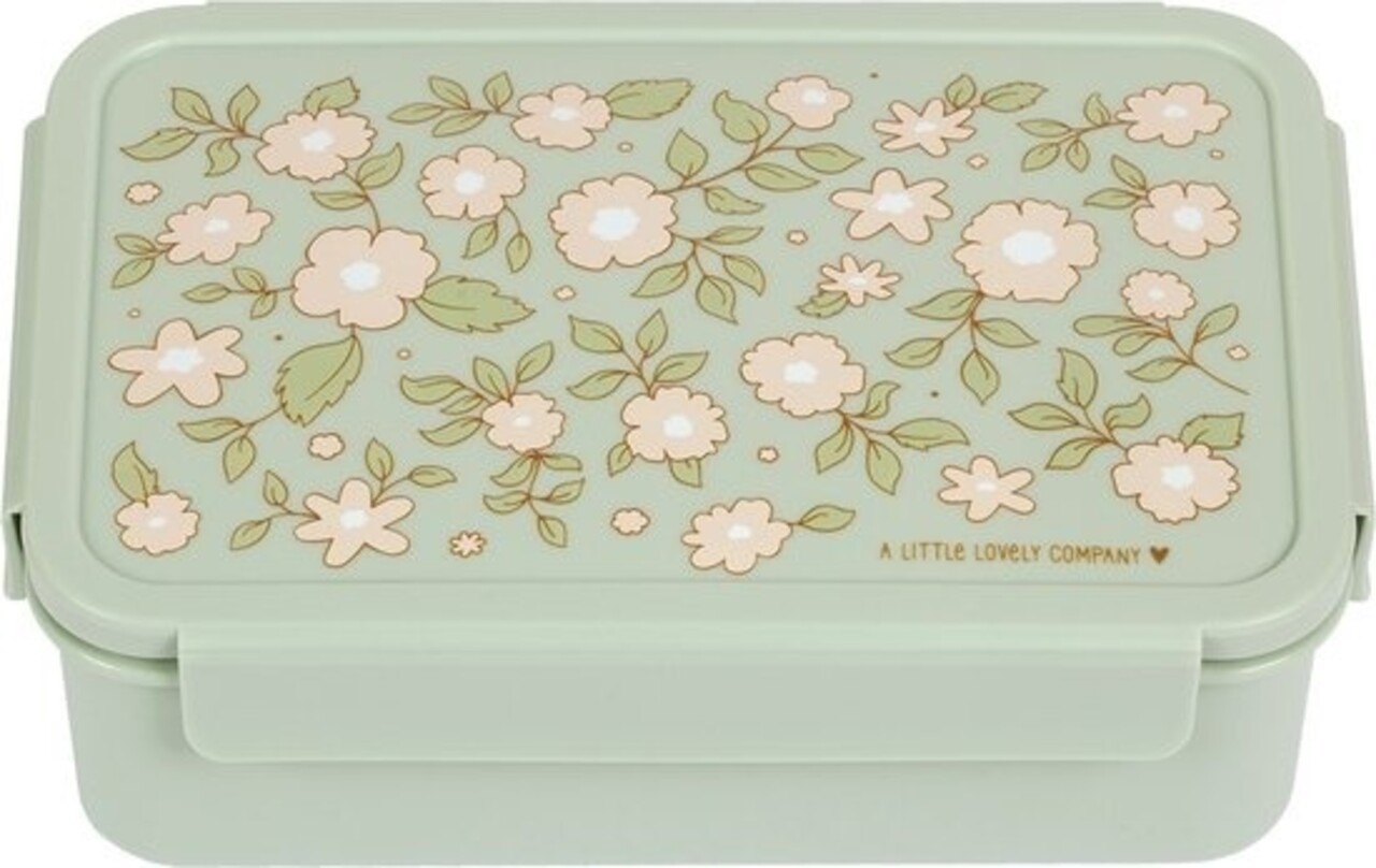 A Little Lovely Company Bento lunchbox Bloesems Salie A Little Lovely Company Bento lunchbox Bloesems Salie