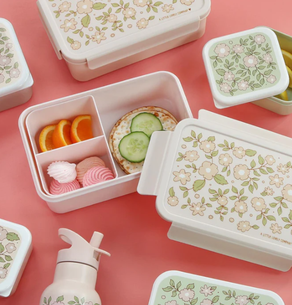 A Little Lovely Company Bento lunchbox Bloesems Roze A Little Lovely Company Bento lunchbox Bloesems Roze