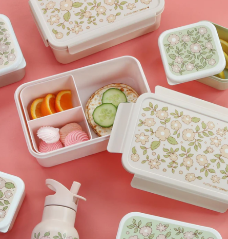 A Little Lovely Company Bento lunchbox Bloesems Roze A Little Lovely Company Bento lunchbox Bloesems Roze