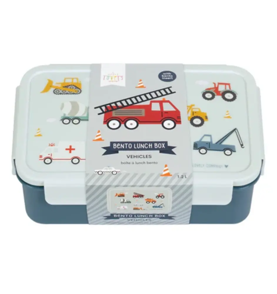 A Little Lovely Company Bento Lunchbox Voertuigen A Little Lovely Company Bento Lunchbox Voertuigen