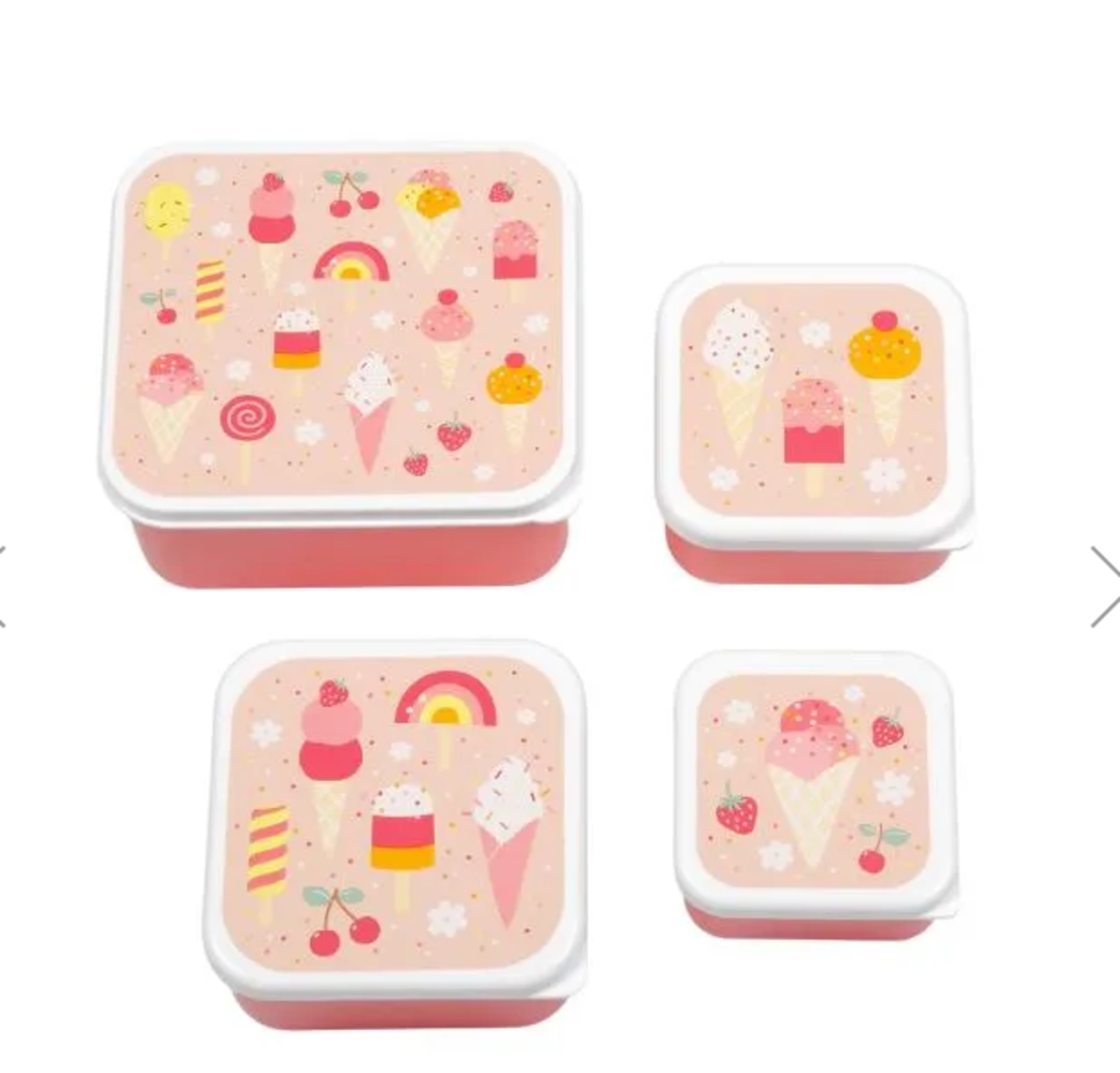 A Little Lovely Company Lunch & snack box set Ijsjes A Little Lovely Company Lunch & snack box set Ijsjes