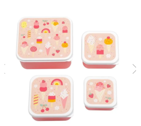 A Little Lovely Company Lunch & snack box set Ijsjes A Little Lovely Company Lunch & snack box set Ijsjes