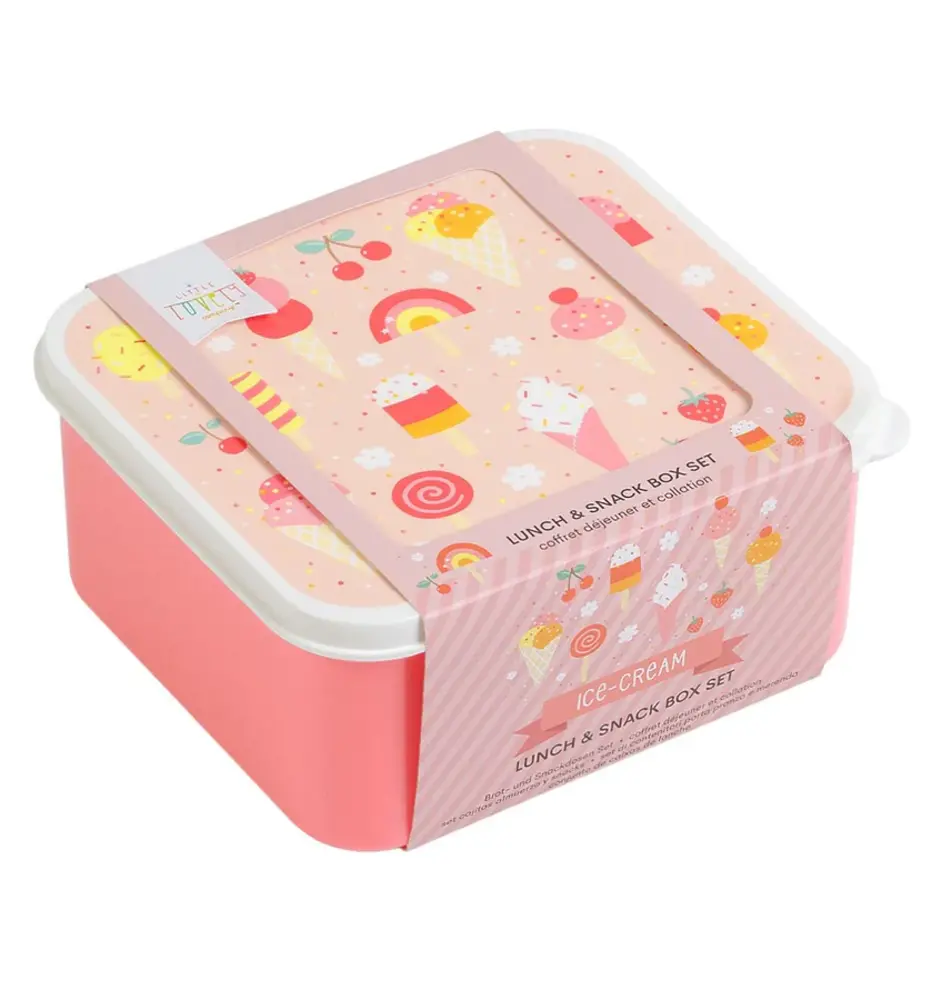 A Little Lovely Company Lunch & snack box set Ijsjes A Little Lovely Company Lunch & snack box set Ijsjes