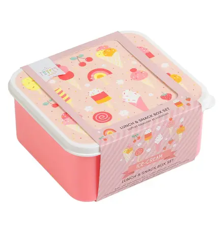 A Little Lovely Company Lunch & snack box set Ijsjes A Little Lovely Company Lunch & snack box set Ijsjes