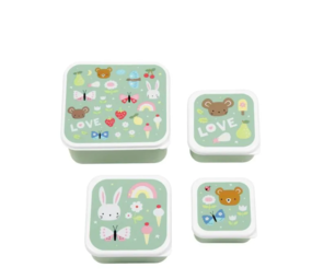 A Little Lovely Company Lunch & snack box set Joy A Little Lovely Company Lunch & snack box set Joy