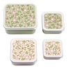 A Little Lovely Company Lunch & snack box set Bloesems Roze A Little Lovely Company Lunch & snack box set Bloesems Roze