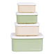 A Little Lovely Company Lunch & snack box set Bloesems Roze A Little Lovely Company Lunch & snack box set Bloesems Roze