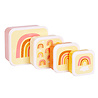 A Little Lovely Company Lunch & snack box set Regenbogen