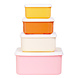 A Little Lovely Company Lunch & snack box set Regenbogen A Little Lovely Company Lunch & snack box set Regenbogen