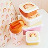A Little Lovely Company Lunch & snack box set Regenbogen A Little Lovely Company Lunch & snack box set Regenbogen