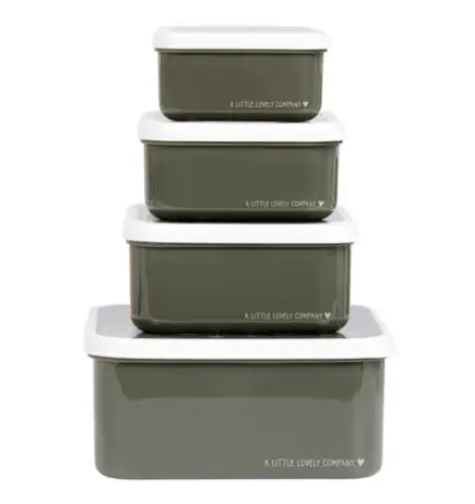 A Little Lovely Company Lunch & Snack Box Set Savanne A Little Lovely Company Lunch & Snack Box Set Savanne