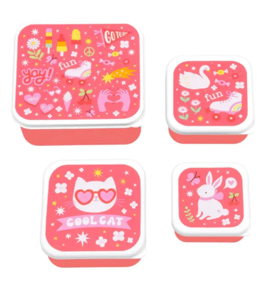 A Little Lovely Company Lunch & Snack Box Set Fun A Little Lovely Company Lunch & Snack Box Set Fun