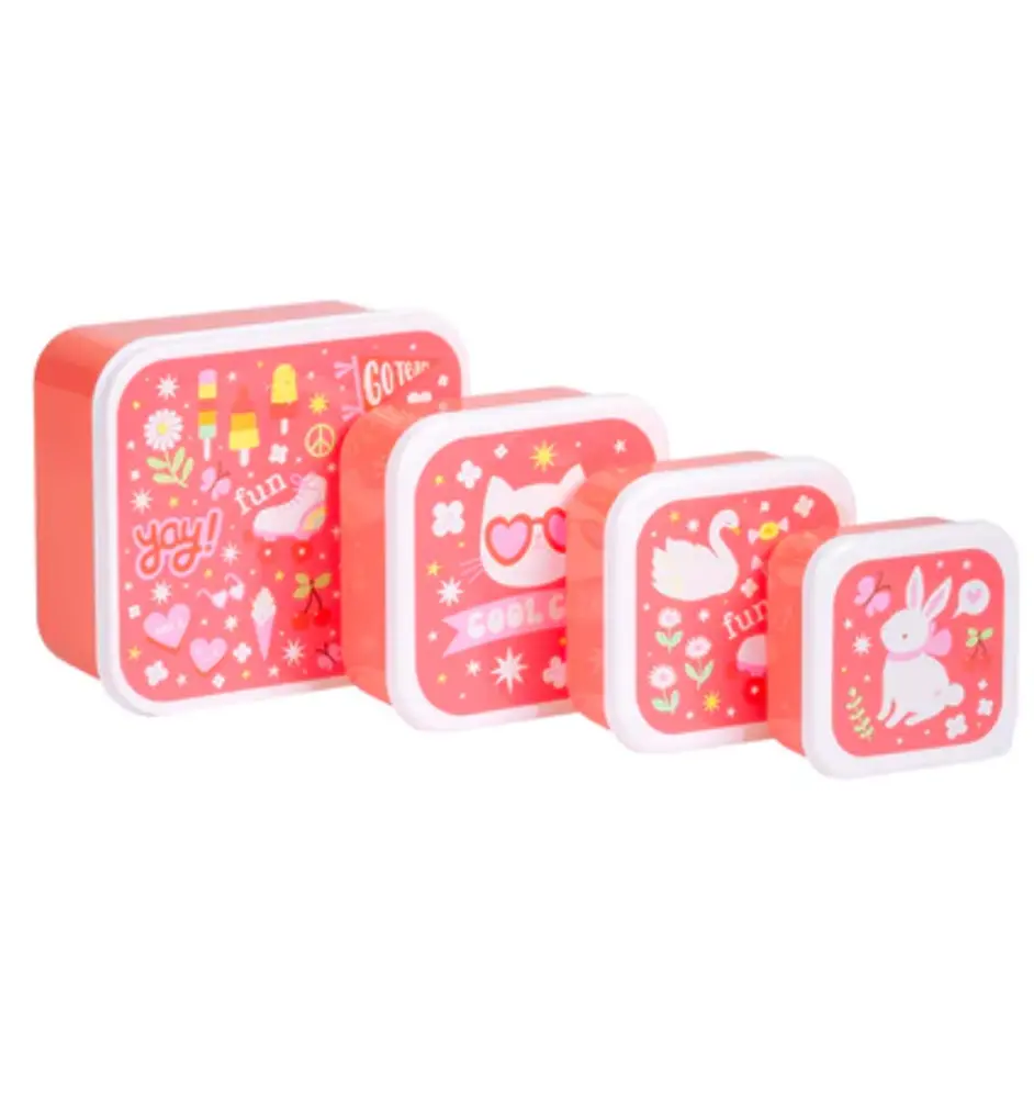 A Little Lovely Company Lunch & Snack Box Set Fun A Little Lovely Company Lunch & Snack Box Set Fun