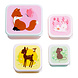 A Little Lovely Company Lunch & snack box set Bosvriendjes Roze A Little Lovely Company Lunch & snack box set Bosvriendjes Roze