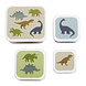 A Little Lovely Company Lunch & snack box set Dinosaurussen A Little Lovely Company Lunch & snack box set Dinosaurussen