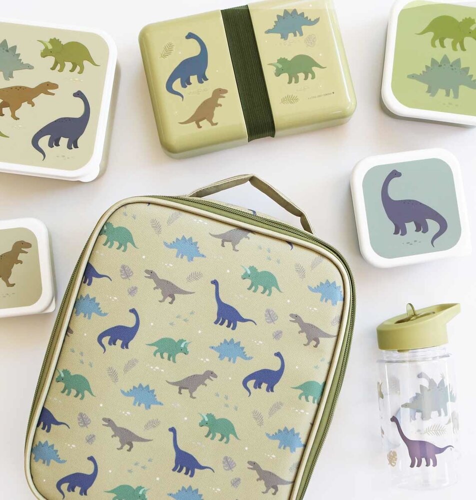A Little Lovely Company Lunch & snack box set Dinosaurussen A Little Lovely Company Lunch & snack box set Dinosaurussen