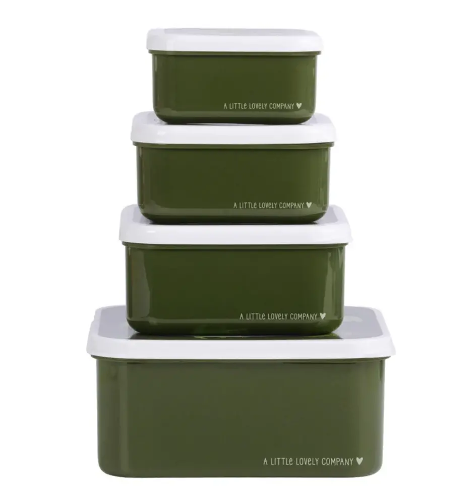 A Little Lovely Company Lunch & snack box set krokodillen