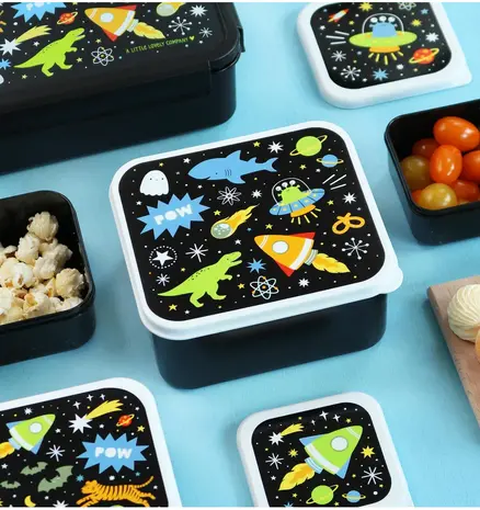A Little Lovely Company Lunch & Snack Box Set Galaxy A Little Lovely Company Lunch & Snack Box Set Galaxy