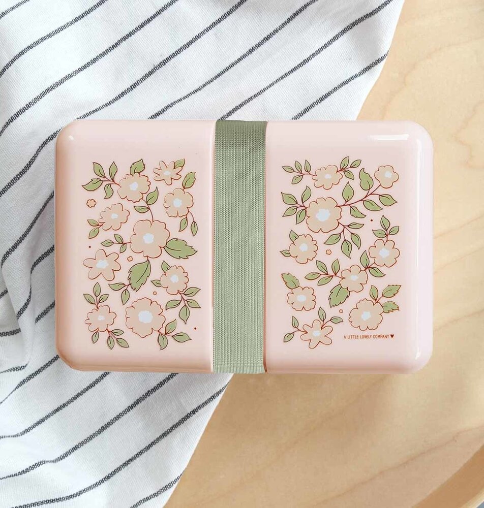 A Little Lovely Company Lunch box Bloesems Roze A Little Lovely Company Lunch box Bloesems Roze