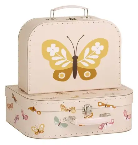 A Little Lovely Company Kofferset Vlinders A Little Lovely Company Kofferset Vlinders