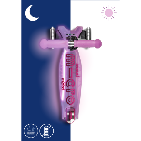 Micro Step Maxi Deluxe Glow Lumineus Paars Micro Step Maxi Deluxe Glow Lumineus Paars