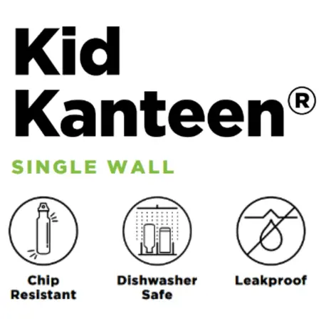 Klean Kanteen RVS Drinkfles Classic 355ml Leaping Unicorns Purple