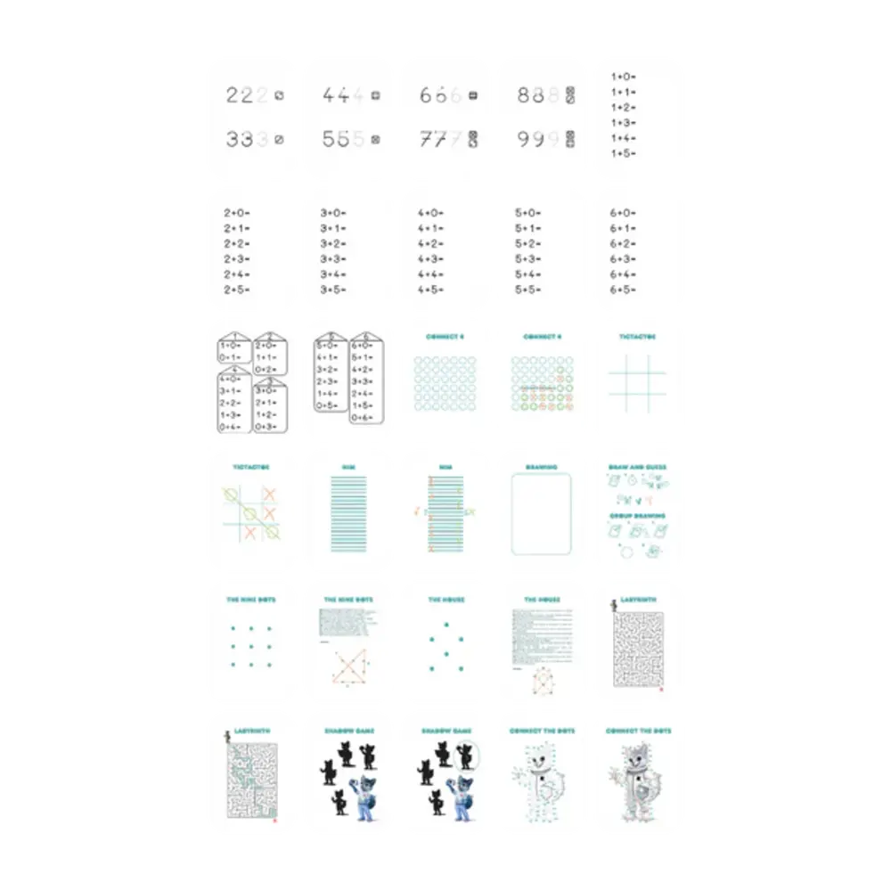 KidyWolf Refill KIDYDRAW Mini Spelletjes / Onderwijs KidyWolf Refill KIDYDRAW Mini Spelletjes / Onderwijs