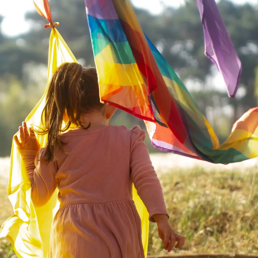 Little Botanic Label Playcycle Speeldoek Regenboog Waves
