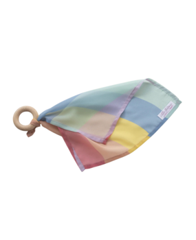 Little Botanic Label Playcycle Speeldoek met Houten Ring Pastel Waves