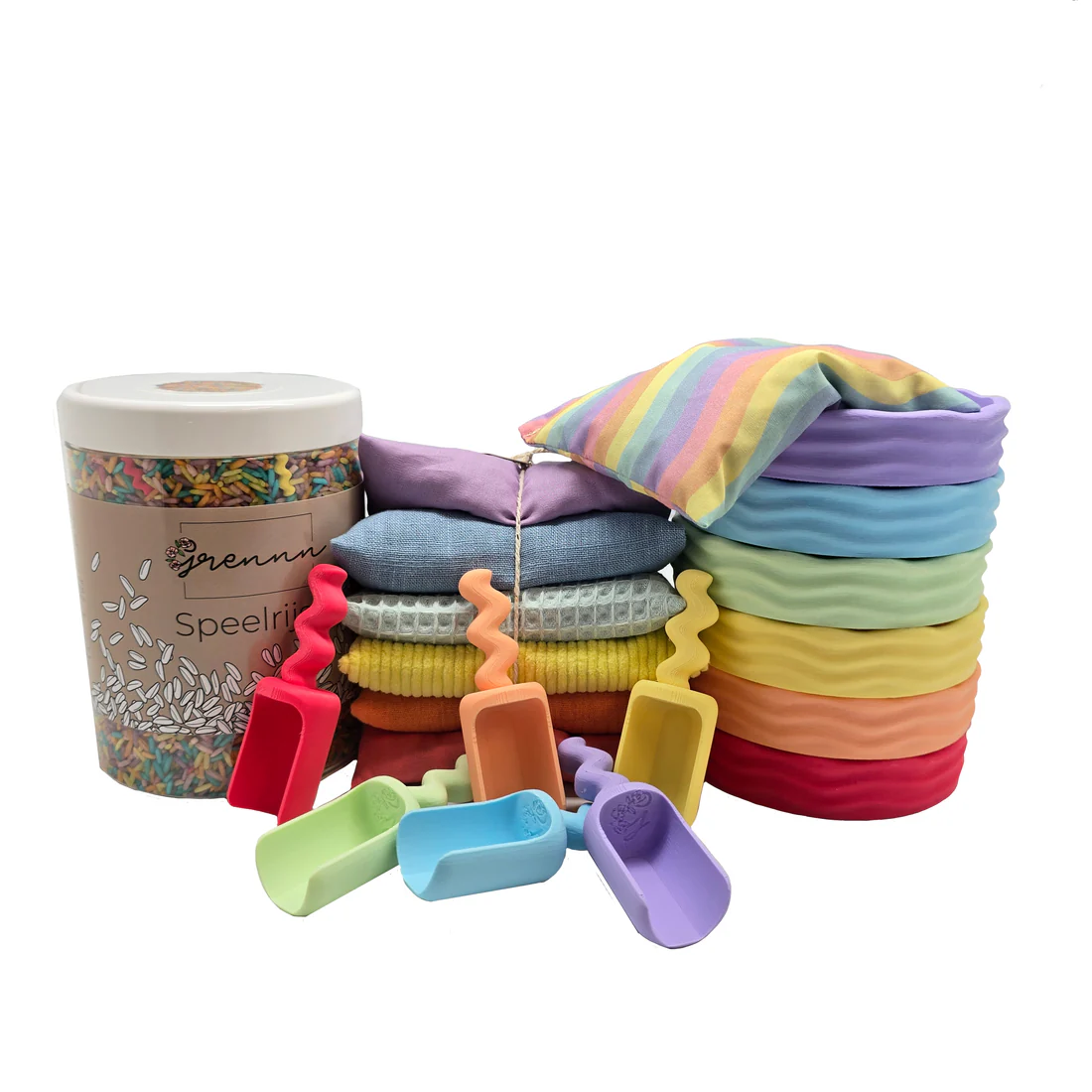 Grennn x Little Botanic Label Speelset Waves Pastel afbeelding
