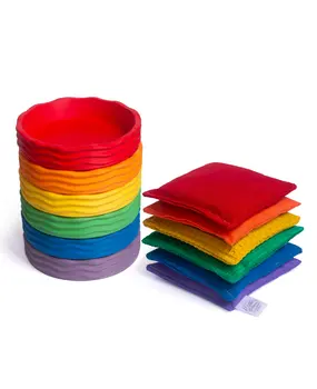 Little Botanic Label Grennn x Little Botanic Label Speelset Basic Regenboog Waves