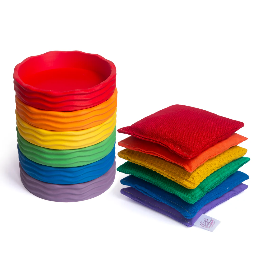 Grennn x Little Botanic Label Speelset Basic Regenboog Waves afbeelding
