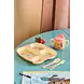 Rice Baby Melamine Spoon and Fork with Coral Ocean Print Rice Baby Melamine Spoon and Fork with Coral Ocean Print