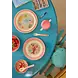 Rice Baby Melamine Spoon and Fork with Coral Ocean Print Rice Baby Melamine Spoon and Fork with Coral Ocean Print