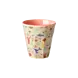 Rice Melamine Beker Coral Ocean Print Small Rice Melamine Beker Coral Ocean Print Small