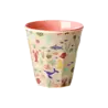 Rice Melamine Beker Coral Ocean Print Small