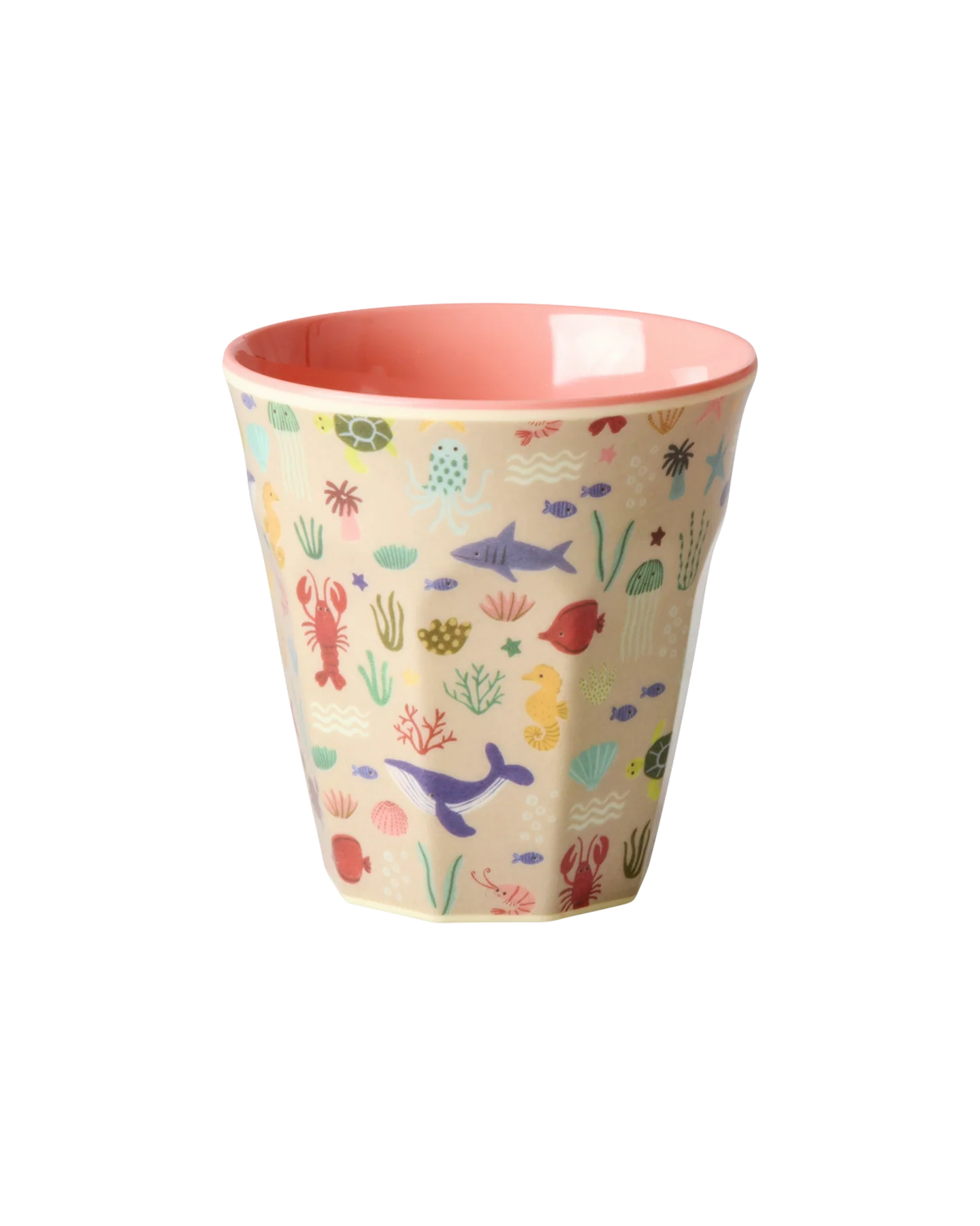 Melamine Beker Coral Ocean Print Small afbeelding