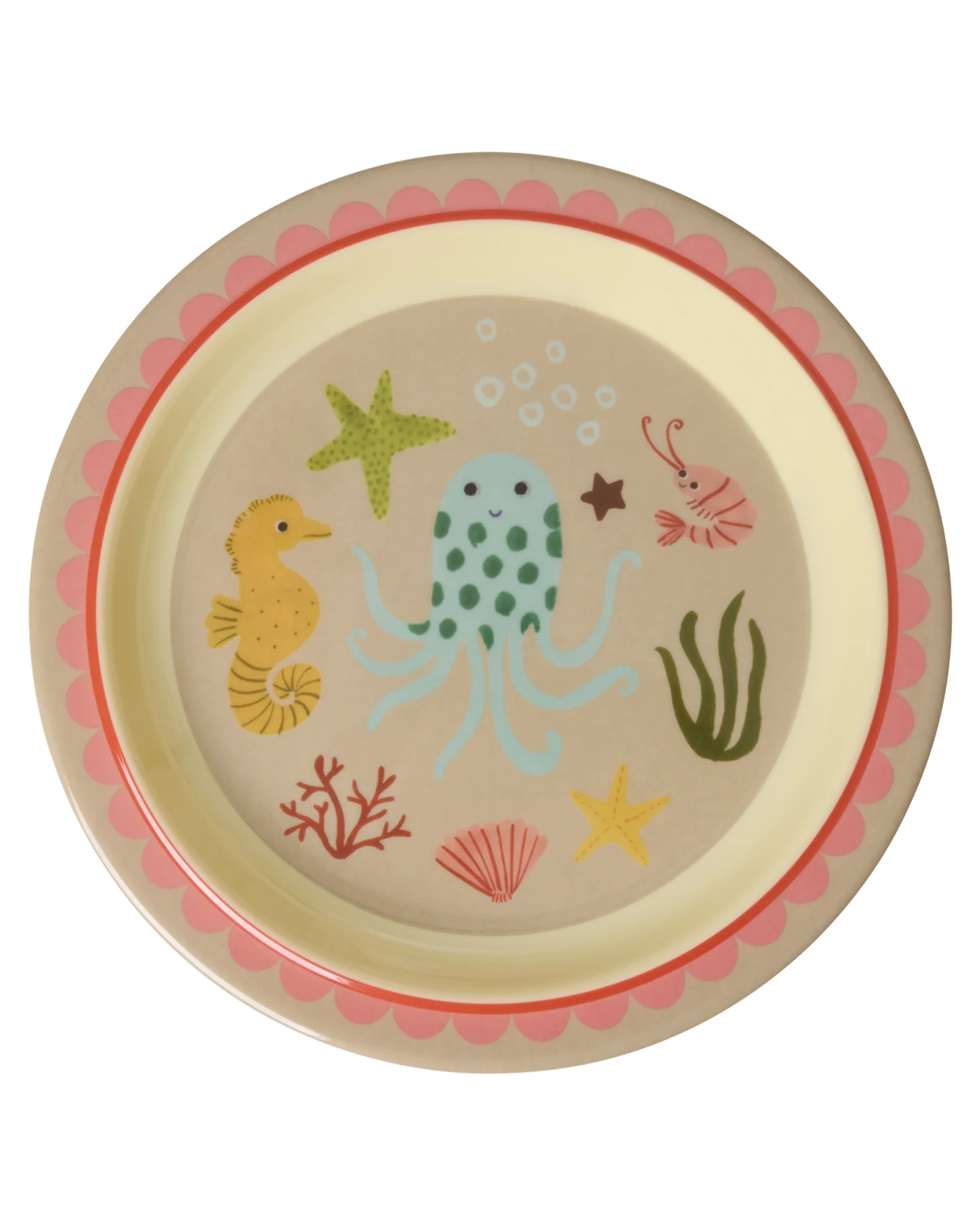 Melamine Bord Kids Coral Ocean Print afbeelding