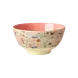 Rice Melamine Bowl Coral Ocean Print Medium Rice Melamine Bowl Coral Ocean Print Medium