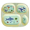 Rice Melamine Bord Vakken Blue Ocean Print