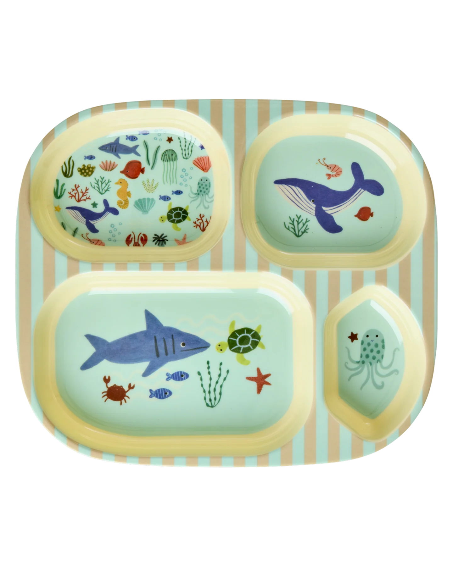 Melamine Bord Vakken Blue Ocean Print afbeelding