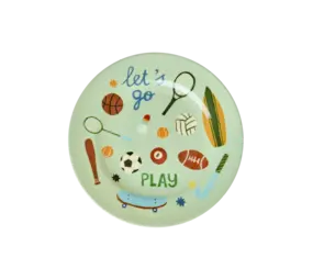 Rice Melamine Bord Rond Sports Print Rice Melamine Bord Rond Sports Print