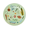 Rice Melamine Bord Rond Sports Print