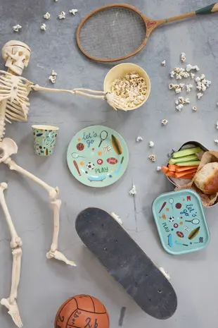 Rice Melamine Bord Rond Sports Print