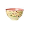 Rice Melamine Bowl Unicorn Love Print Medium Rice Melamine Bowl Unicorn Love Print Medium