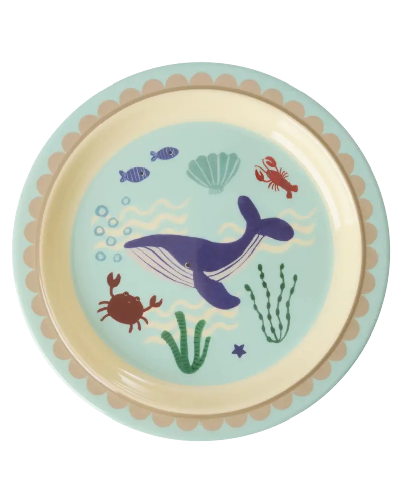 Rice Melamine Bord - Ocean Blauw Rice Melamine Bord - Ocean Blauw