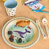 Rice Melamine Bord - Ocean Blauw Rice Melamine Bord - Ocean Blauw