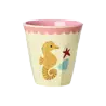 Rice Melamine Beker - Small - Ocean Coral - 6-Pack Rice Melamine Beker - Small - Ocean Coral - 6-Pack